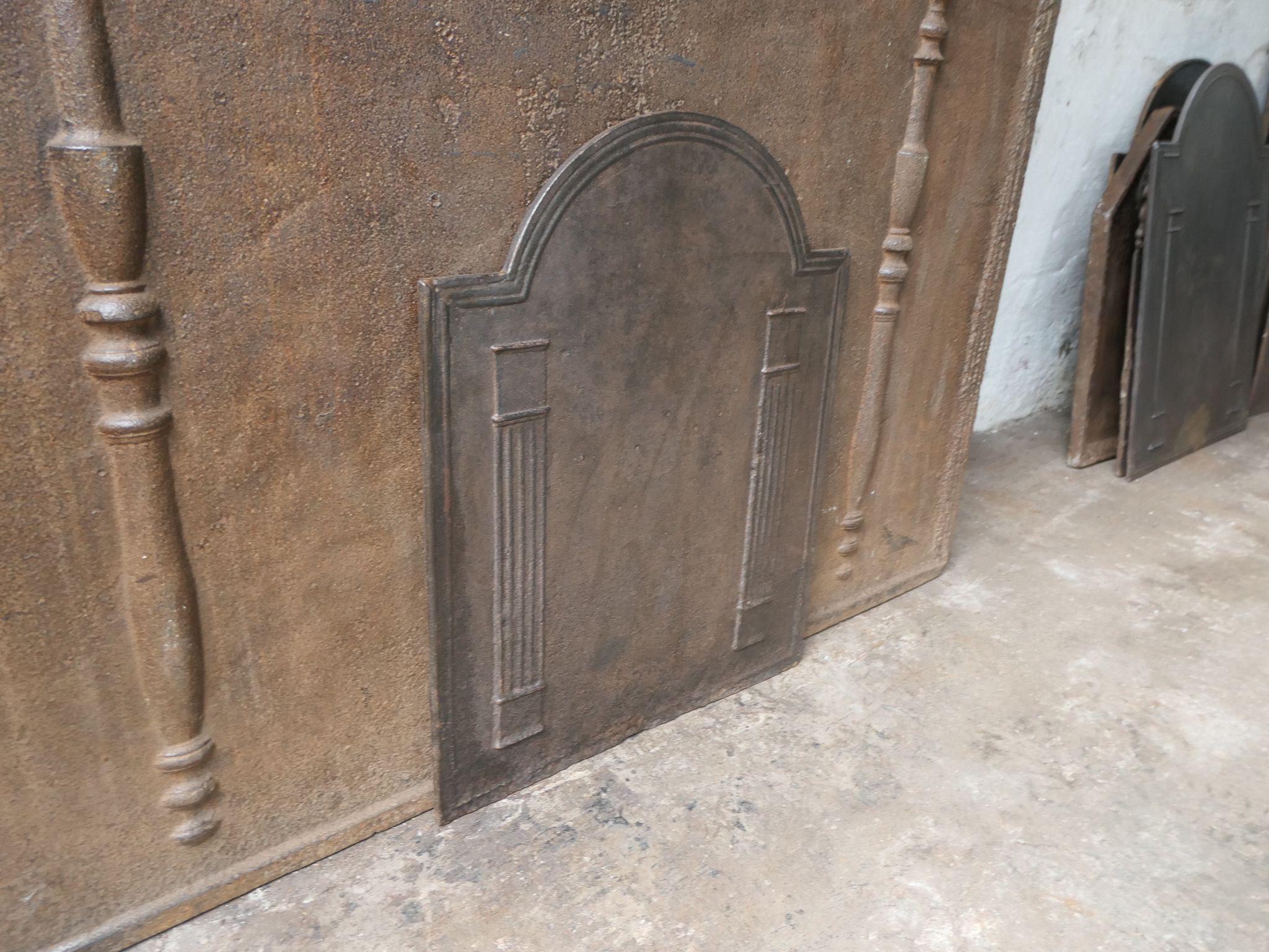 French 'Pillars of Freedom' Fireback / Backsplash, Early 19th Century For Sale 3