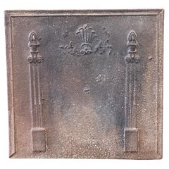 French 'Pillars of Freedom' Fireback / Backsplash, Early 19th Century