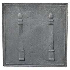 French 'Pillars of Freedom' Fireback / Backsplash, Early 19th Century