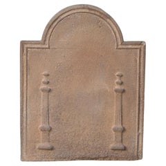 Plaque de cheminée / dosseret "Piliers de la liberté", début du 19e siècle