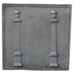 Plaque de cheminée / dosseret "Piliers de la liberté", début du 19e siècle