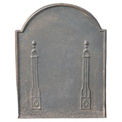 Plaque de cheminée Pillars of Freedom française, début du 19e siècle, néoclassique