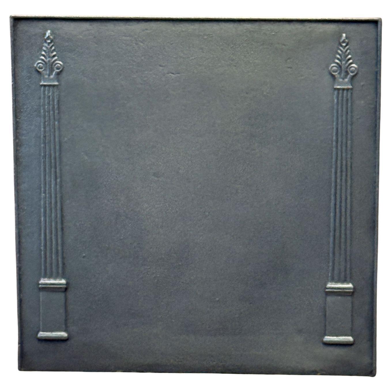 Plaque de cheminée Pillars of Freedom française, période néoclassique, 19e siècle