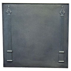 French 'Pillars of Freedom' Fireback / Backsplash, Neoclassical Period, 19th C.