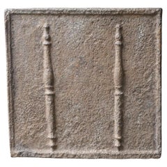 Antique French 'Pillars of Hercules' Fireback / Backsplash, Early 18th Century