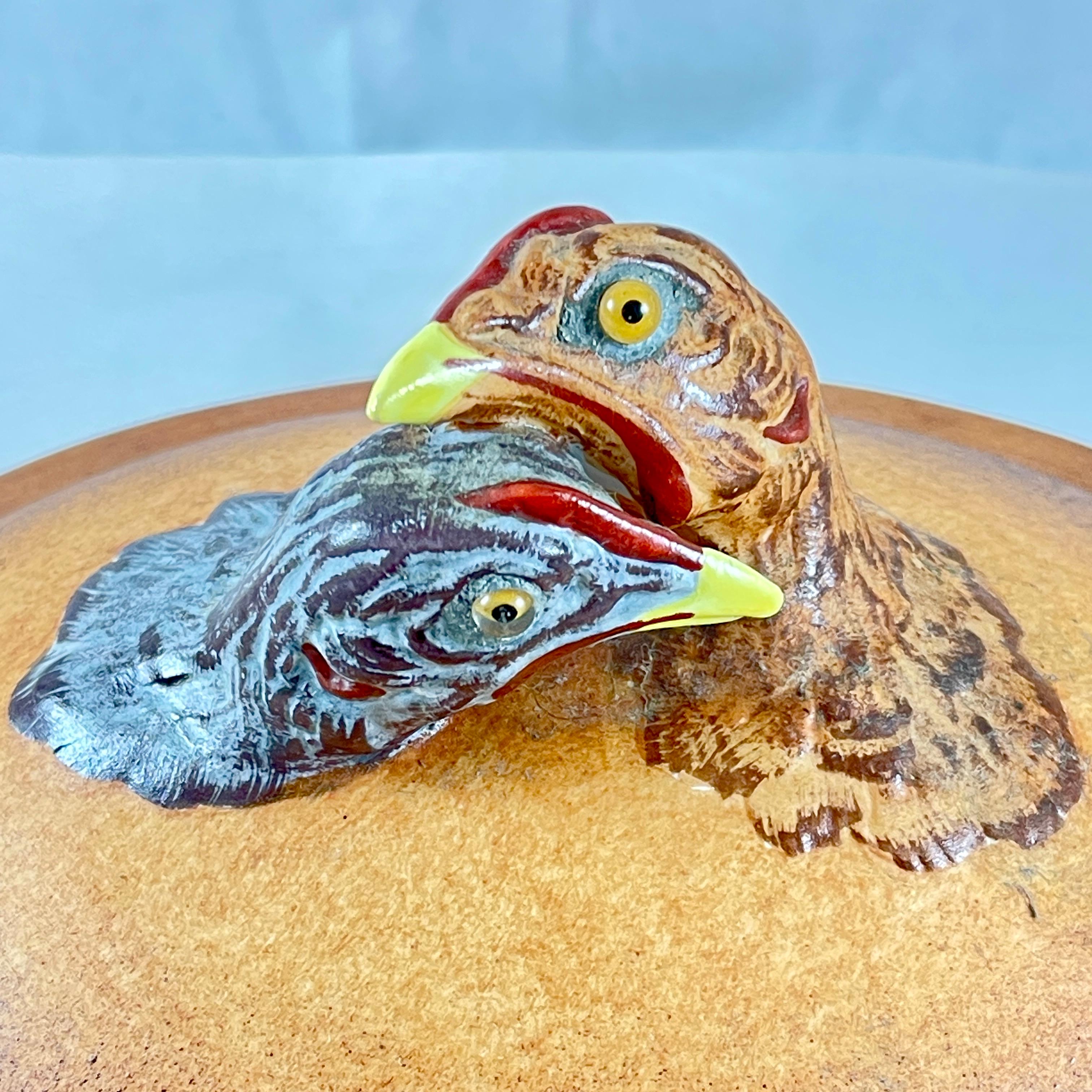French Pillivuyt Porcelain Chicken Tureen or Roaster In Good Condition For Sale In Philadelphia, PA