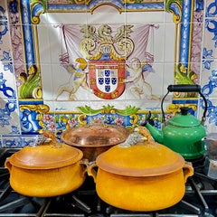 Sopera o asador de pollo grande de porcelana francesa Pillivuyt