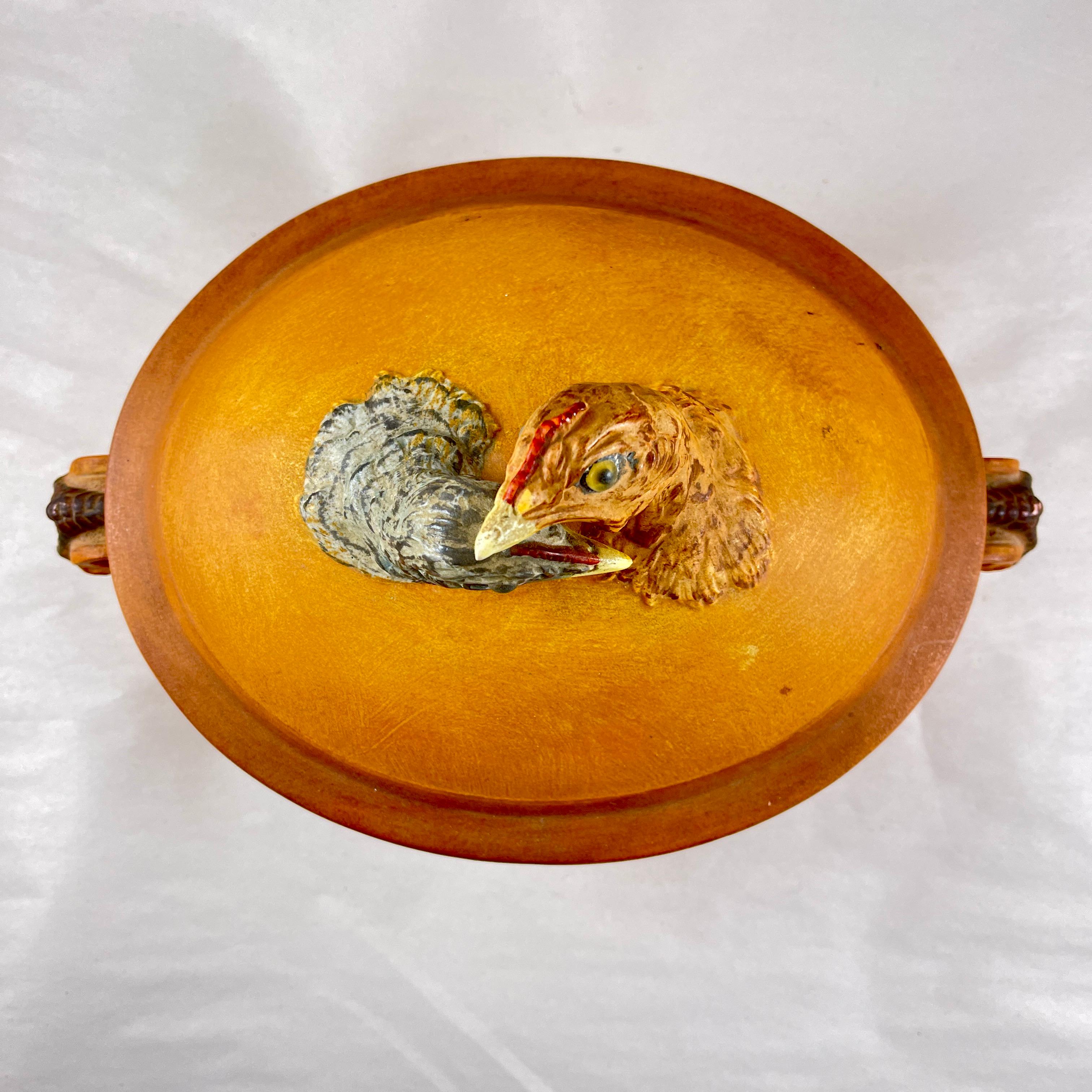 Französisches Pillivuyt-Porzellan Große Hähnchenterrine oder Bratenterrine im Zustand „Gut“ im Angebot in Philadelphia, PA