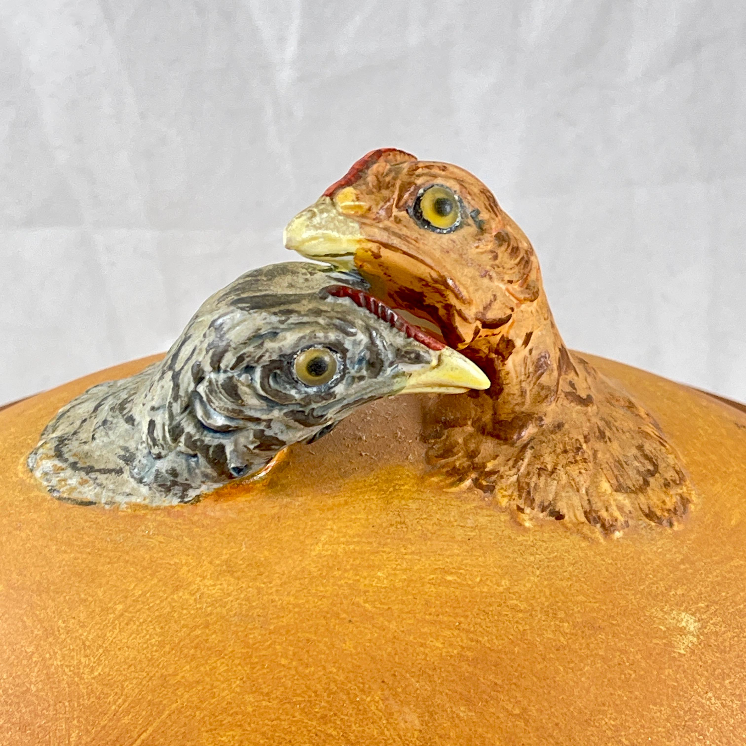 20th Century French Pillivuyt Porcelain Large Chicken Tureen or Roaster For Sale