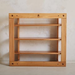 French Pine 3-Level Shelf by Maison Regain, 1980s