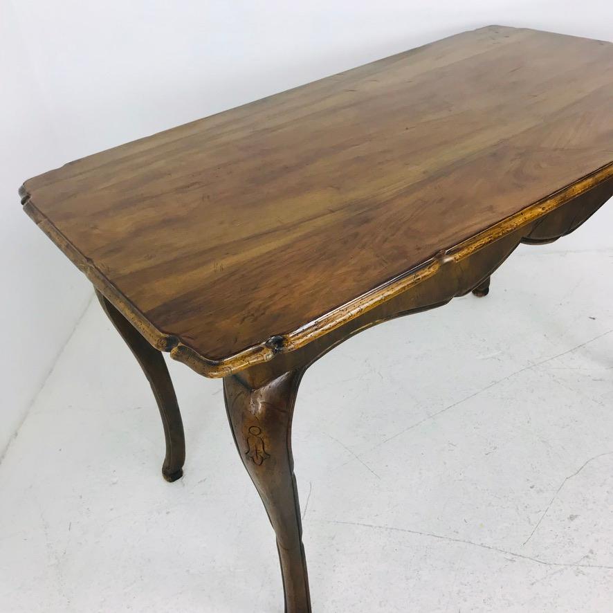 Mid-20th Century French Pine Antique Writing Desk