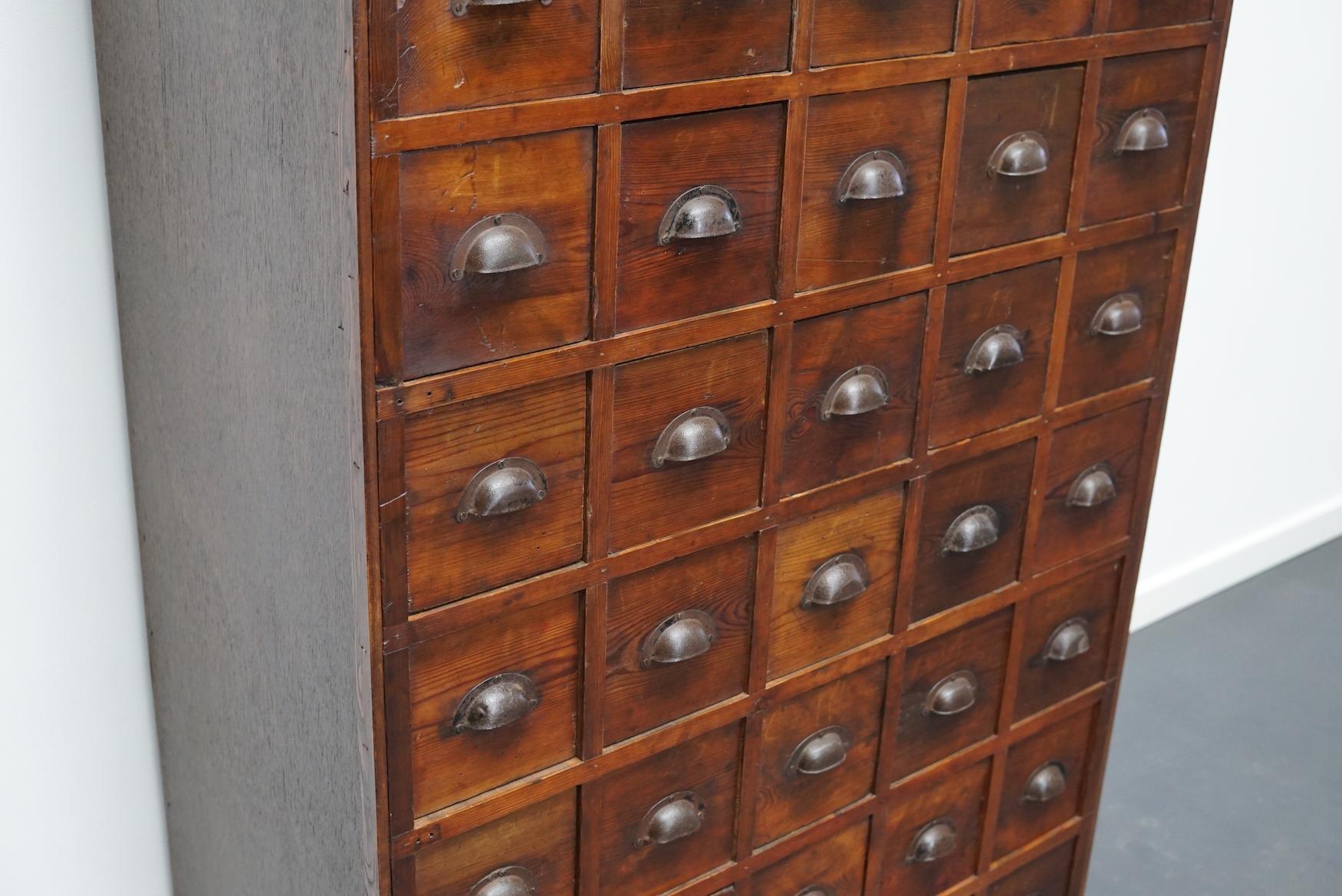 French Pine Apothecary Workshop Cabinet, circa 1950s 5