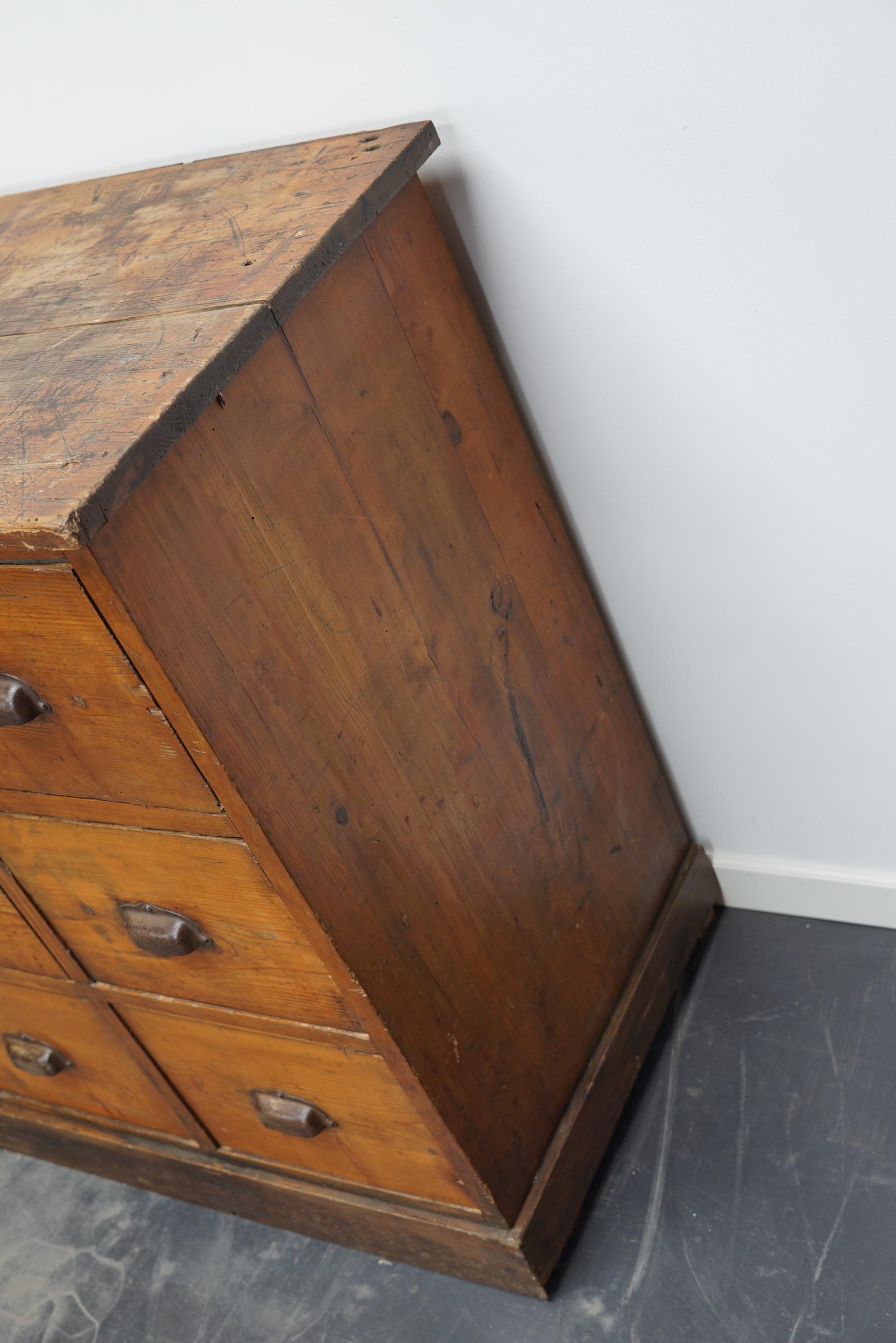 French Pine Apothecary Workshop Cabinet / Sideboard, circa 1950s 5