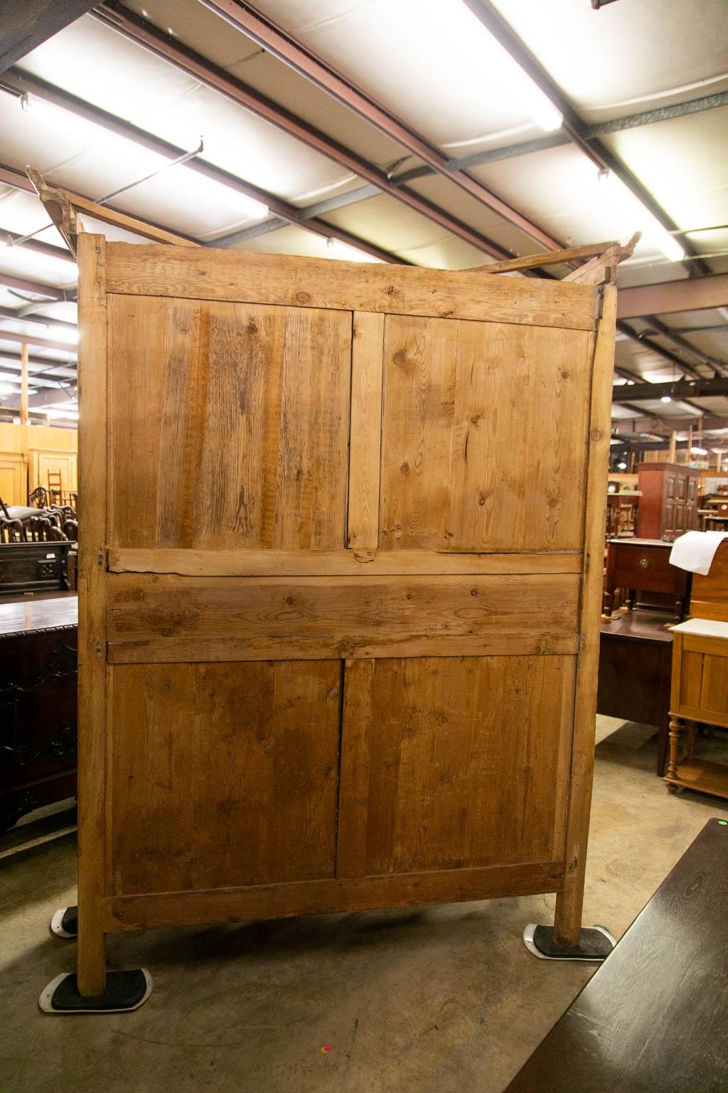 Mid-19th Century French Pine Armoire