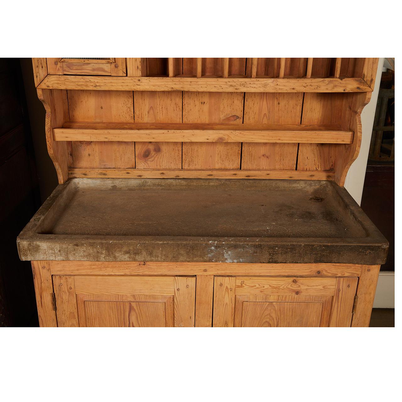Country French Pine Cabinet For Sale