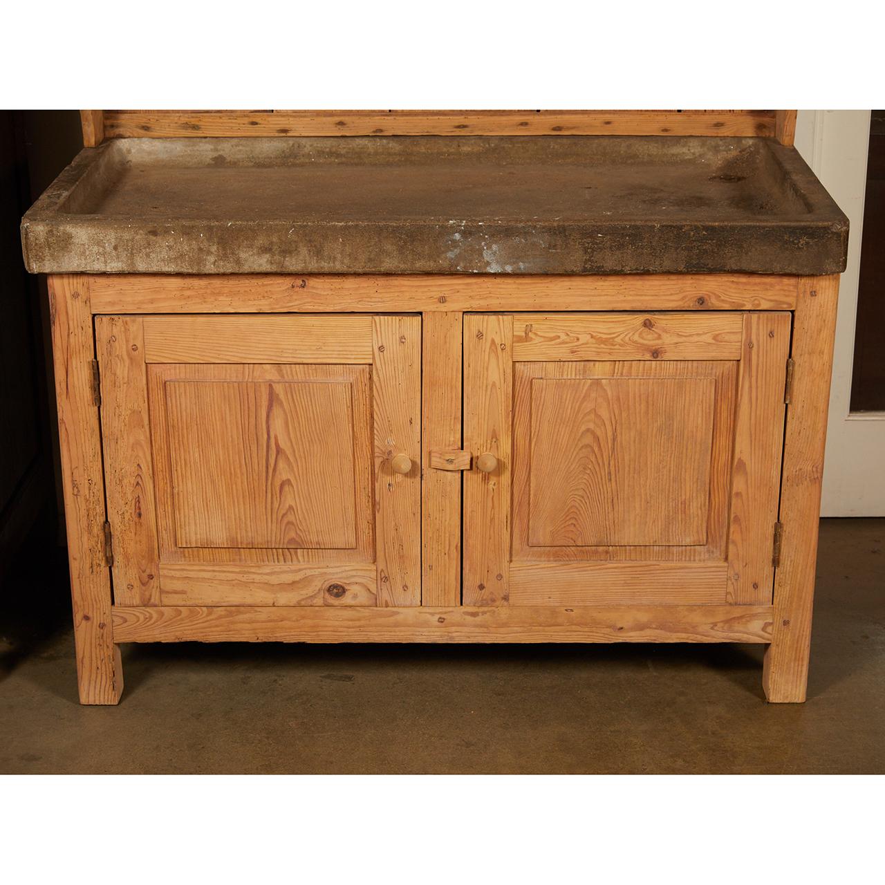 19th Century French Pine Cabinet For Sale