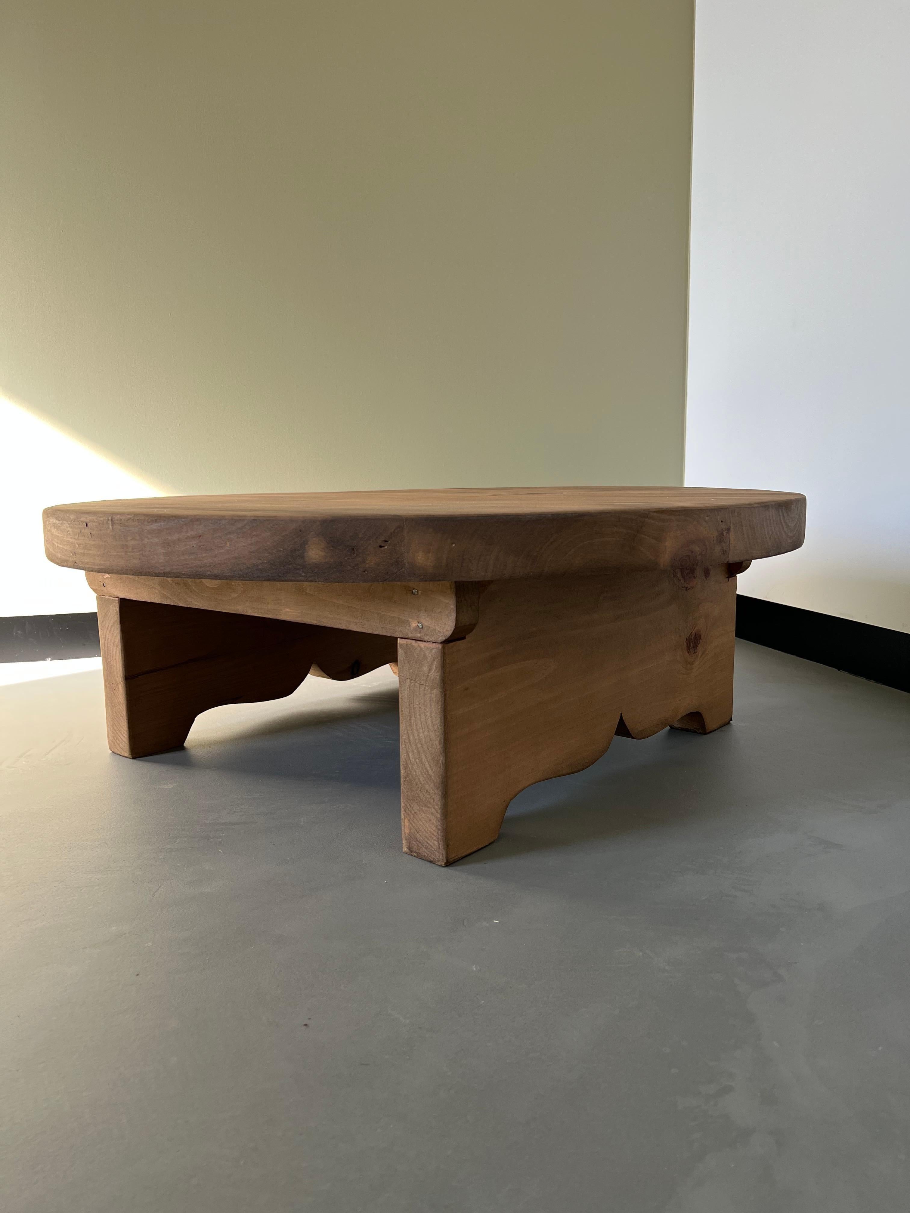 French Pine Coffee Table, 1950's, Les Arcs Spirit For Sale 8