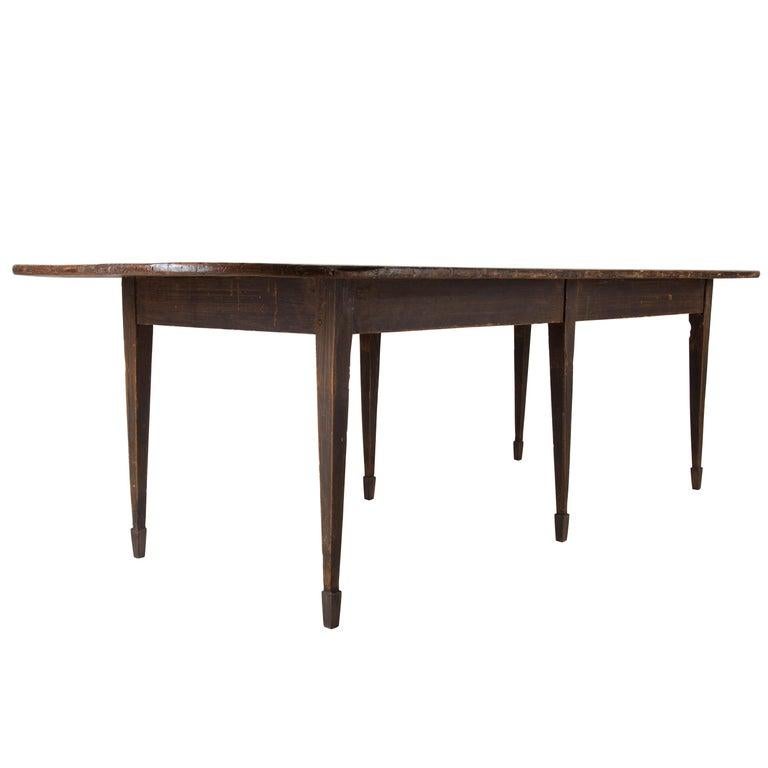 French Pine Farmhouse Table In Good Condition In New York, NY