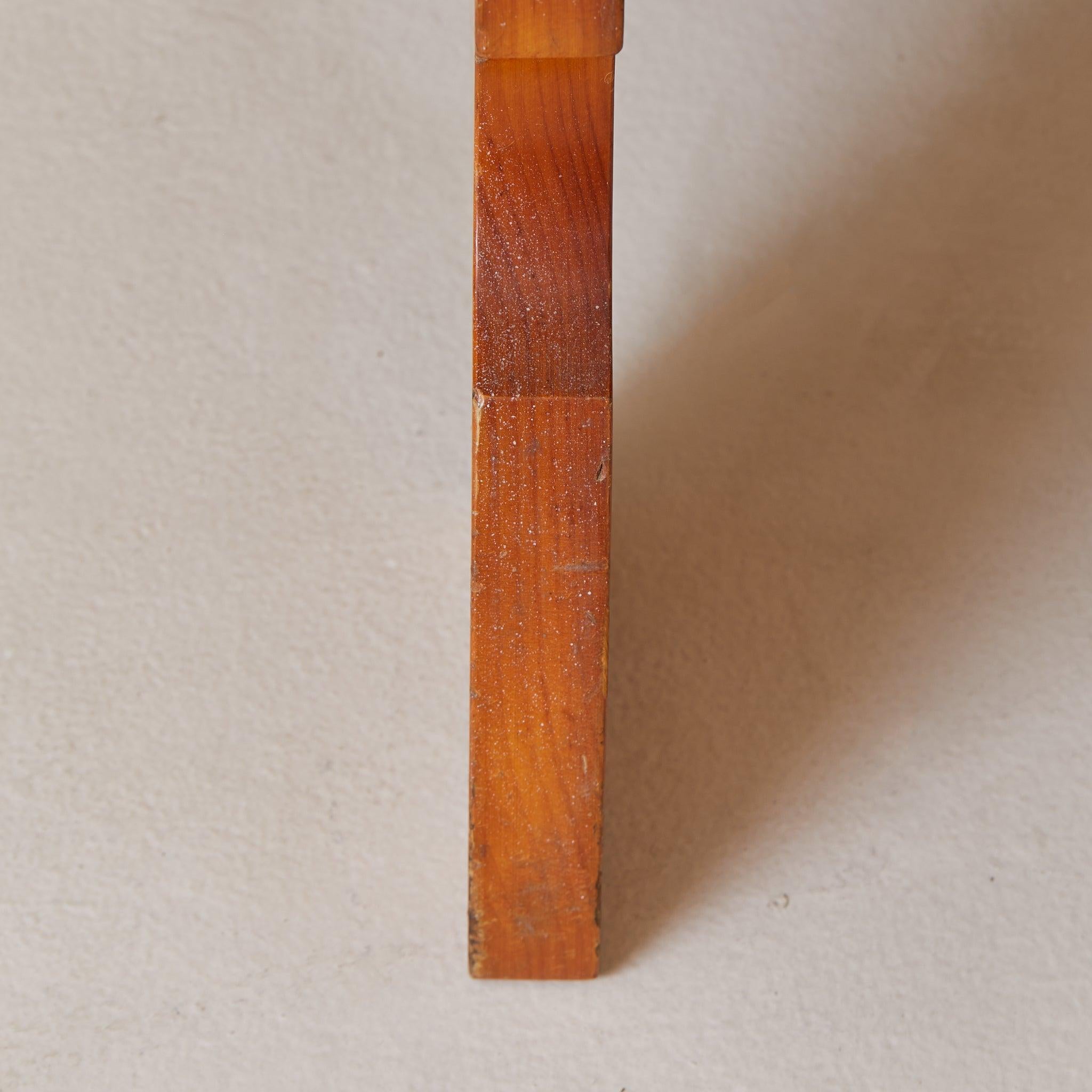 French Pine Fold-Out Dining Table or Desk with Integrated Bookshelf, 1960s Pino en venta