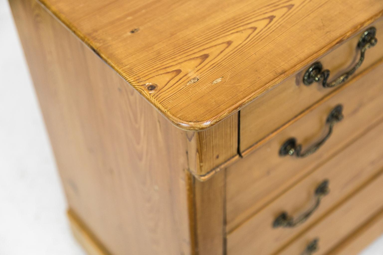 French Pine Four-Drawer Chest For Sale 3