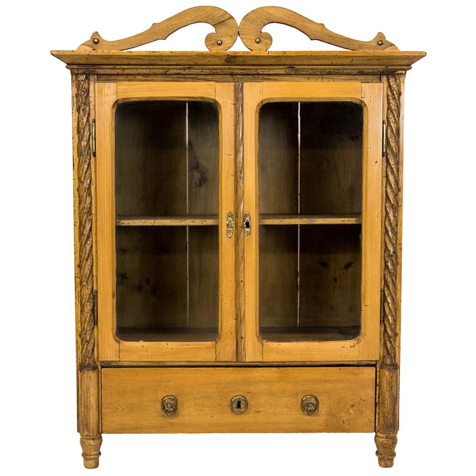 French Pine Miniature Cabinet