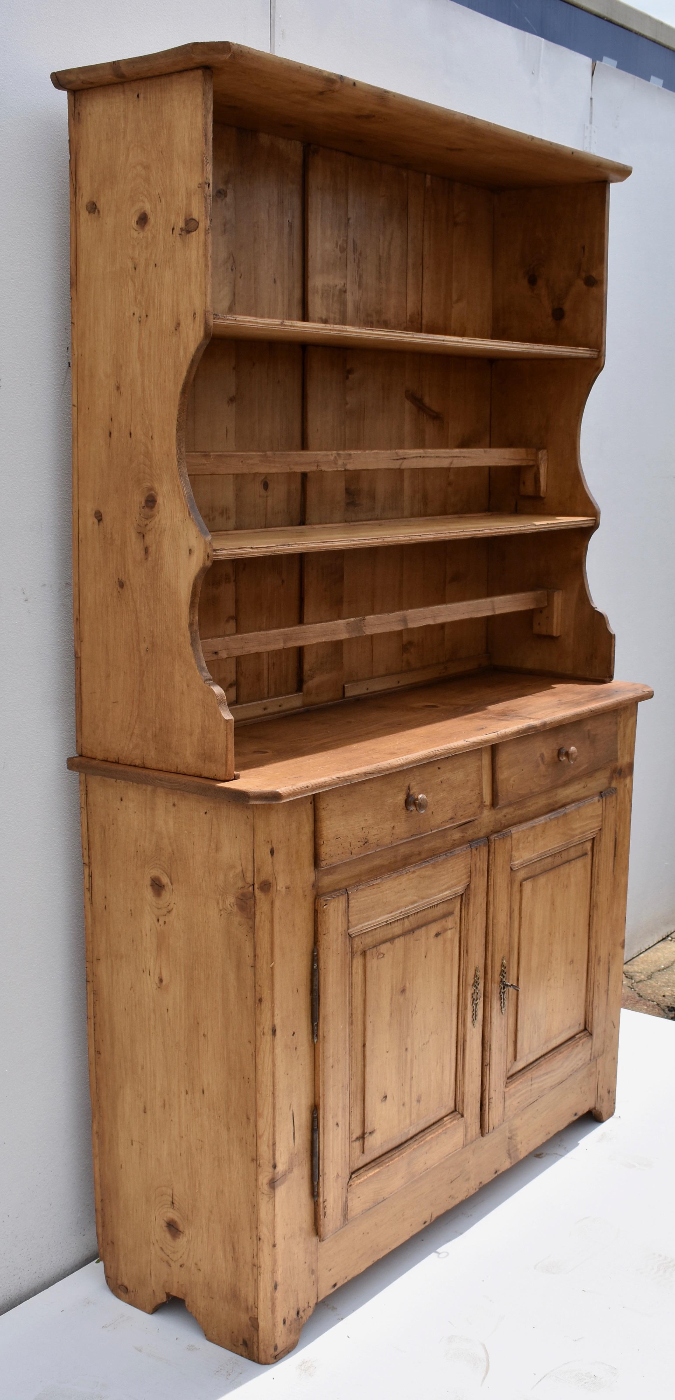 19th Century French Pine Open Rack Dresser or Vaisselier
