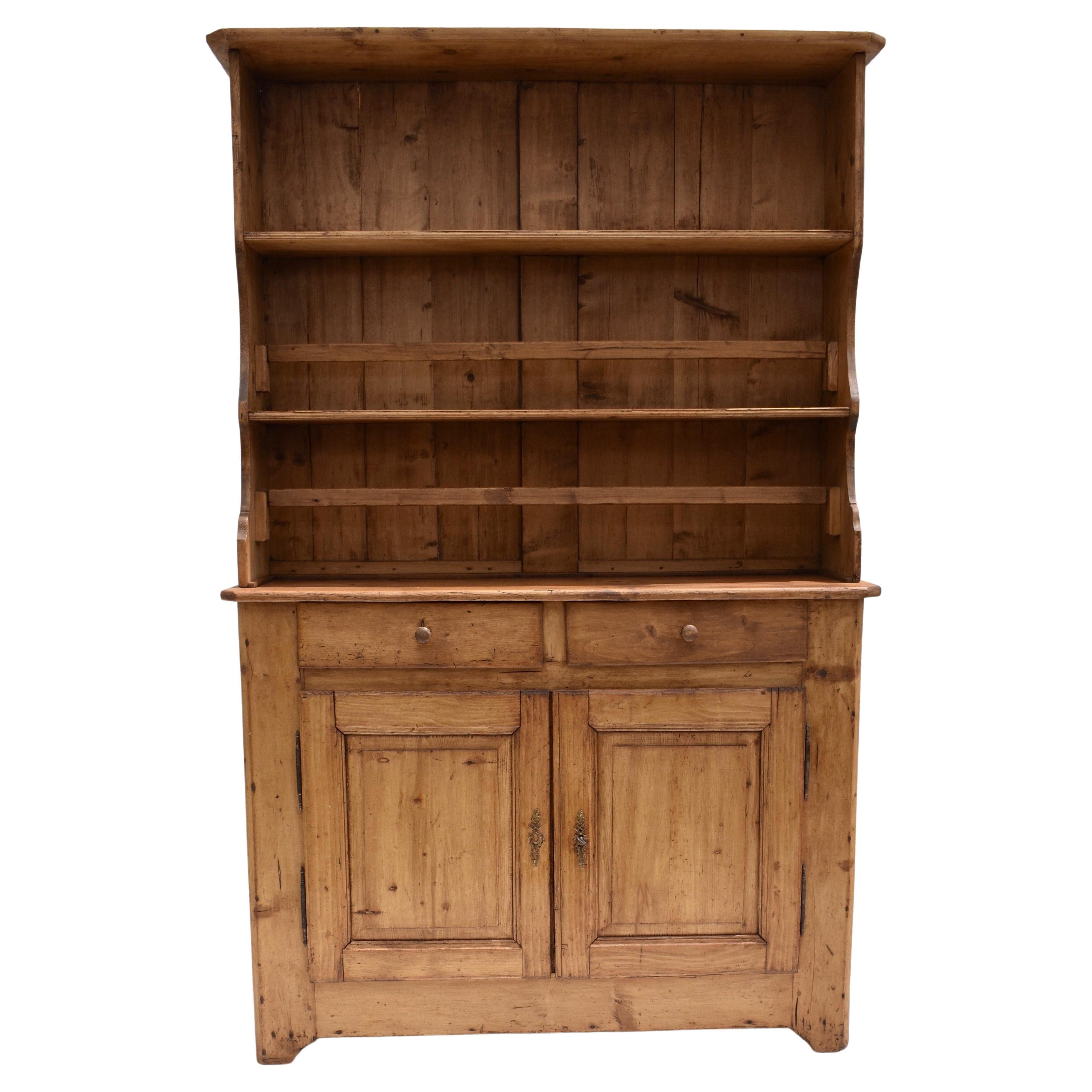 French Pine Open Rack Dresser or Vaisselier