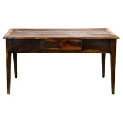 French Pine Painted Kitchen Table