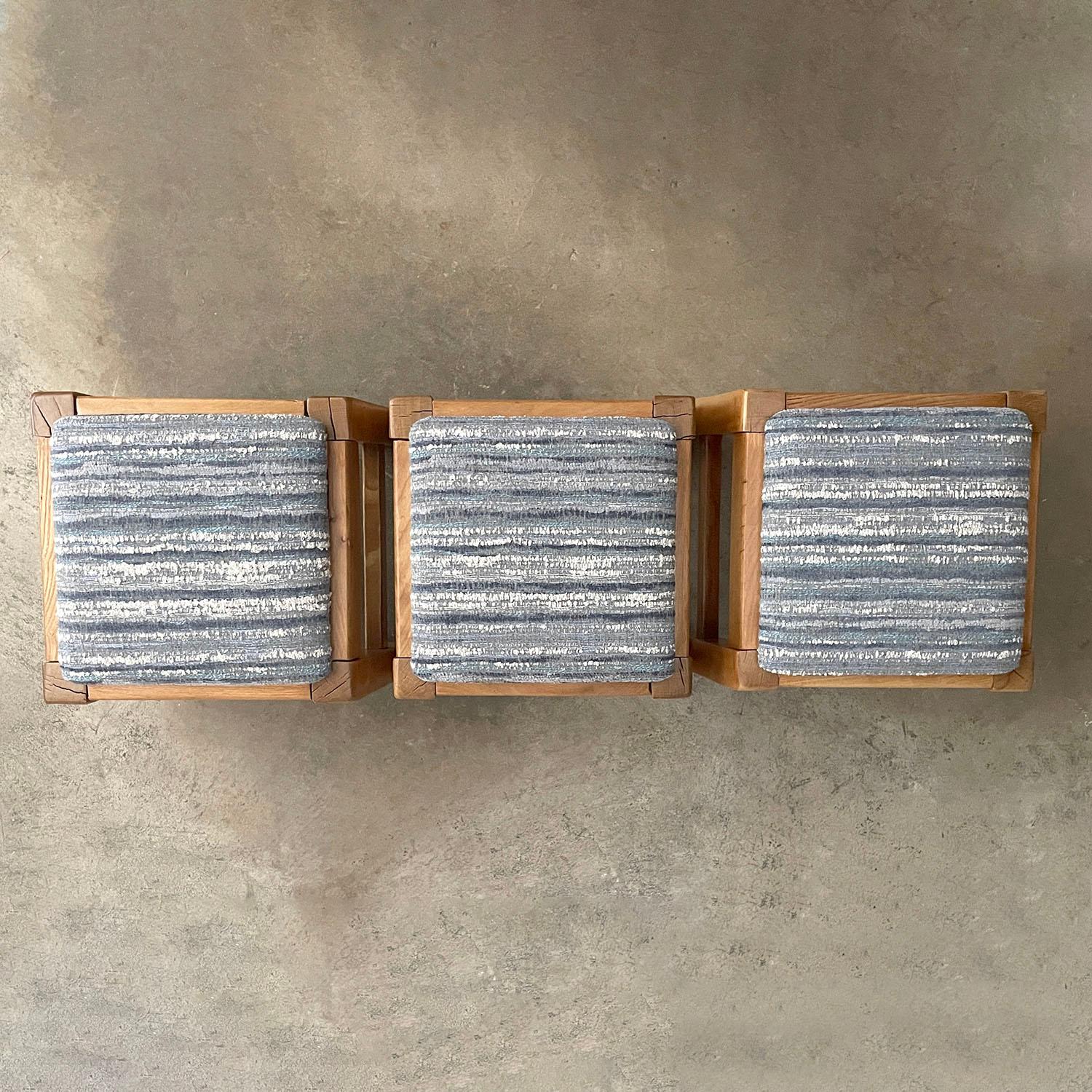 French Pine Stools - 3 available For Sale 9