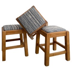 French Pine Stools - 3 available