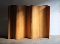 French Pine Tambour Screen