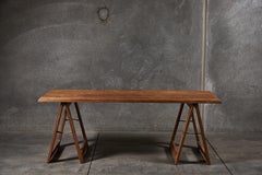 French Pine Trestle Table