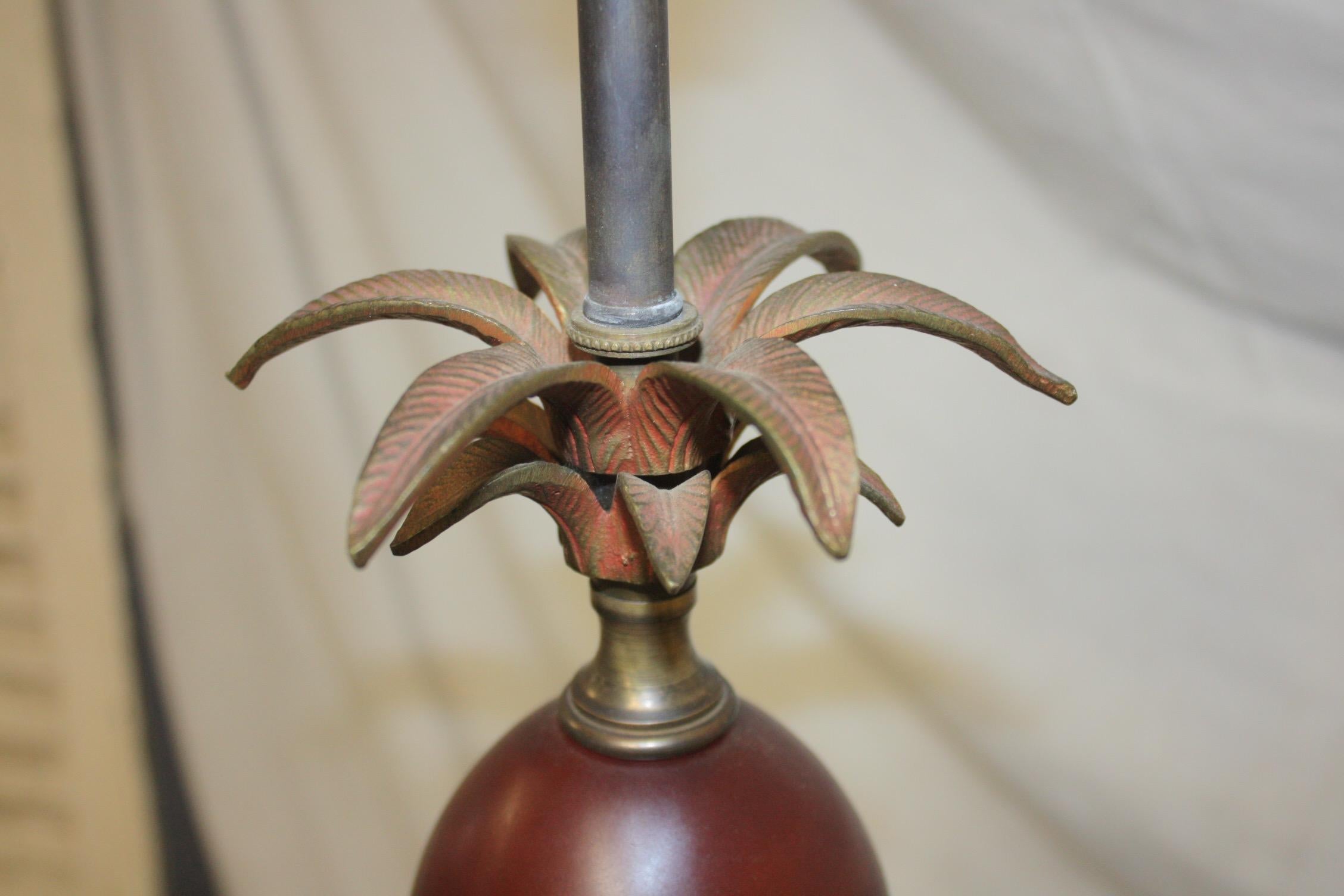 Bronze Lampe ananas française en vente