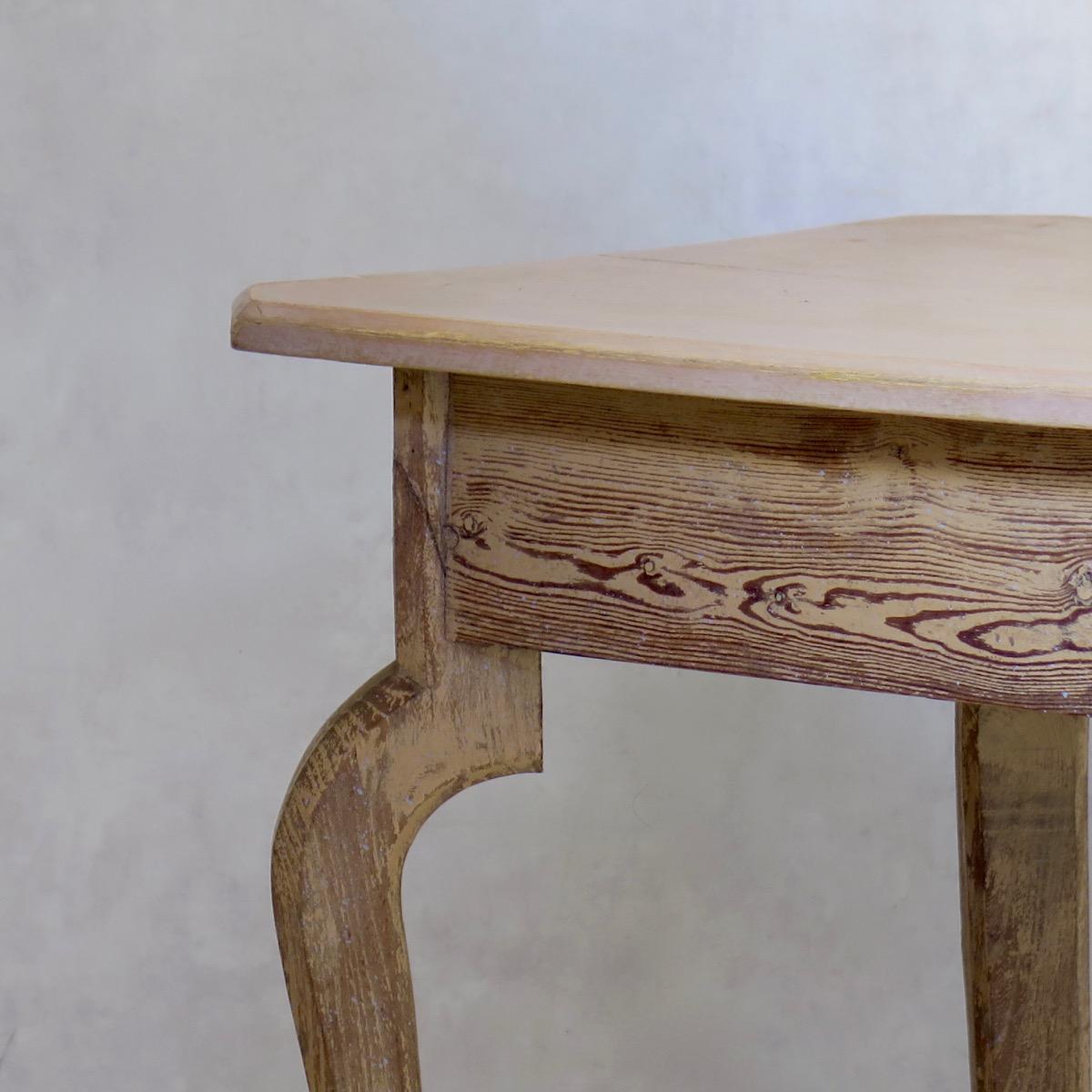 French Pinewood Console Table, Early 1900s 2