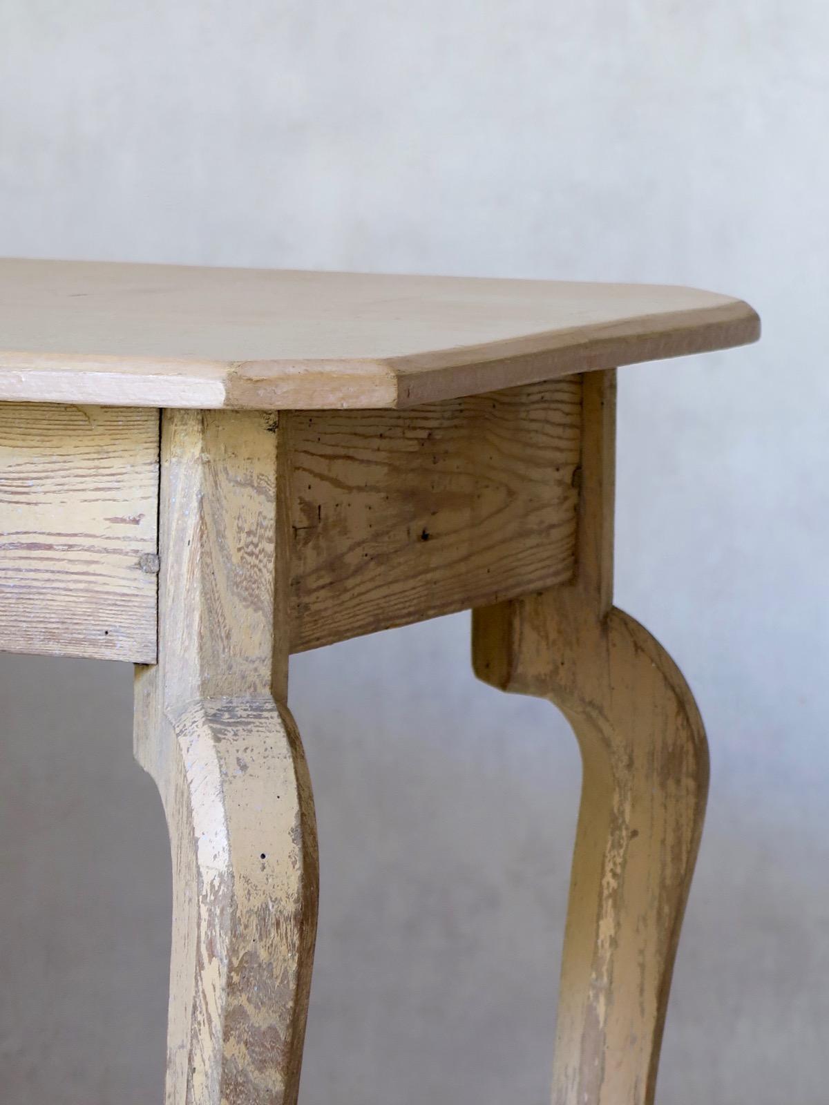 French Pinewood Console Table, Early 1900s 3