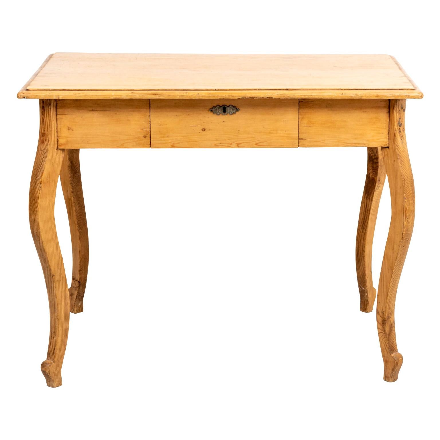 French Pinewood Table For Sale