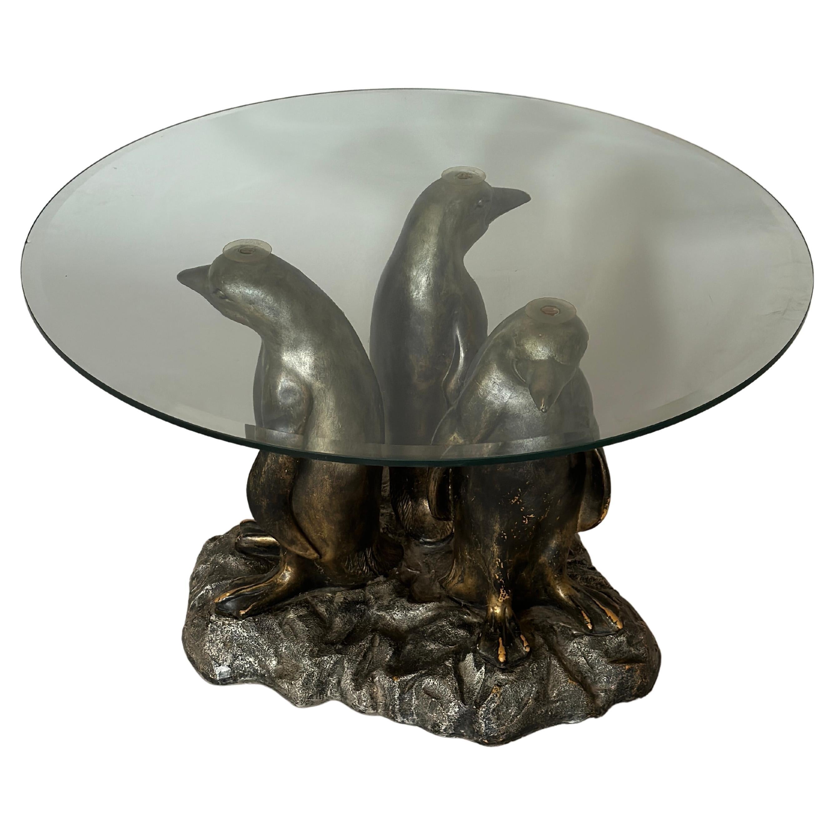 French Pinguin Coffe Table 1950s