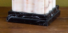 Pink Marble Art Deco Lamp