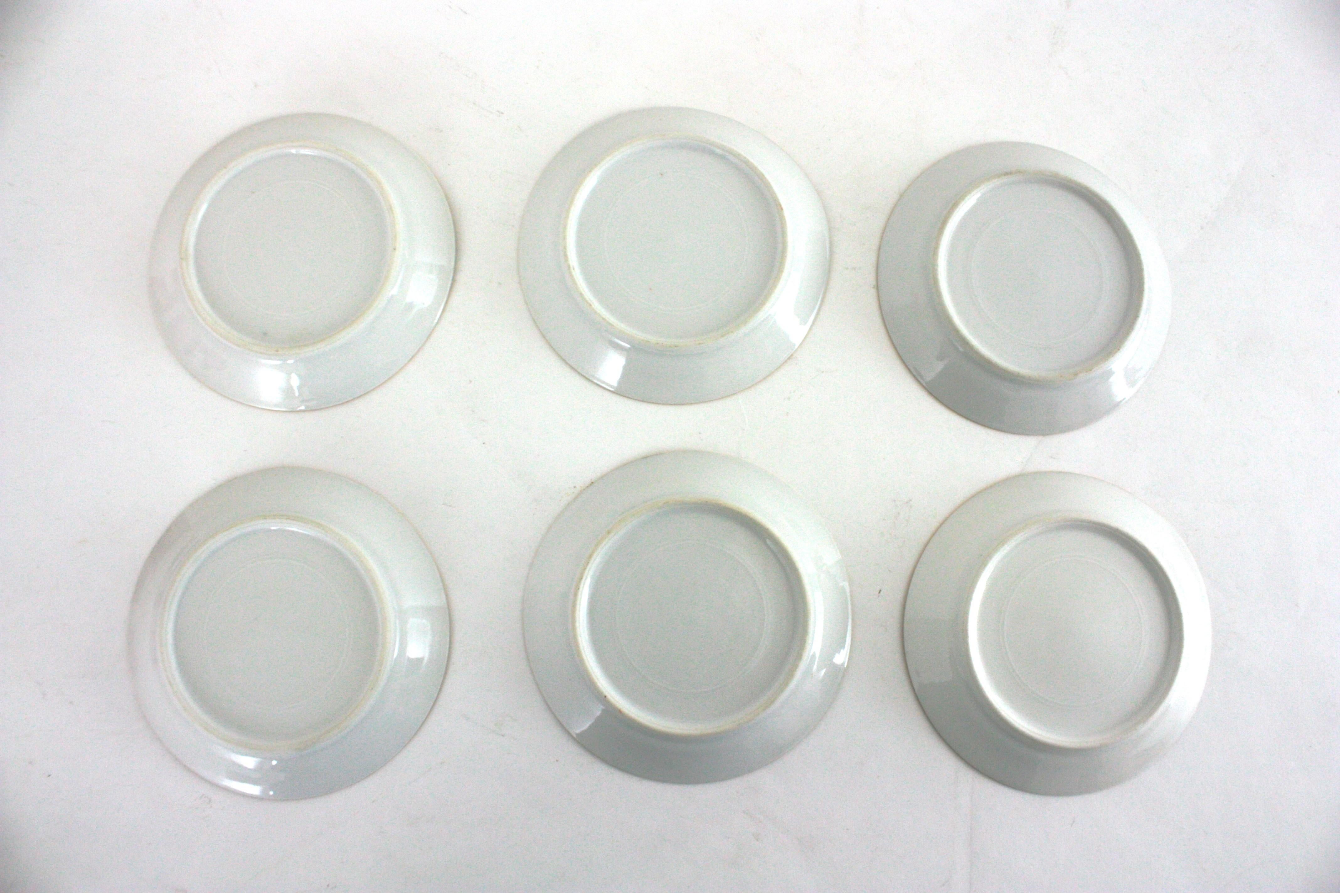 Service à thé et à café pour six personnes en porcelaine rose Art Déco Chinoiserie en vente 12