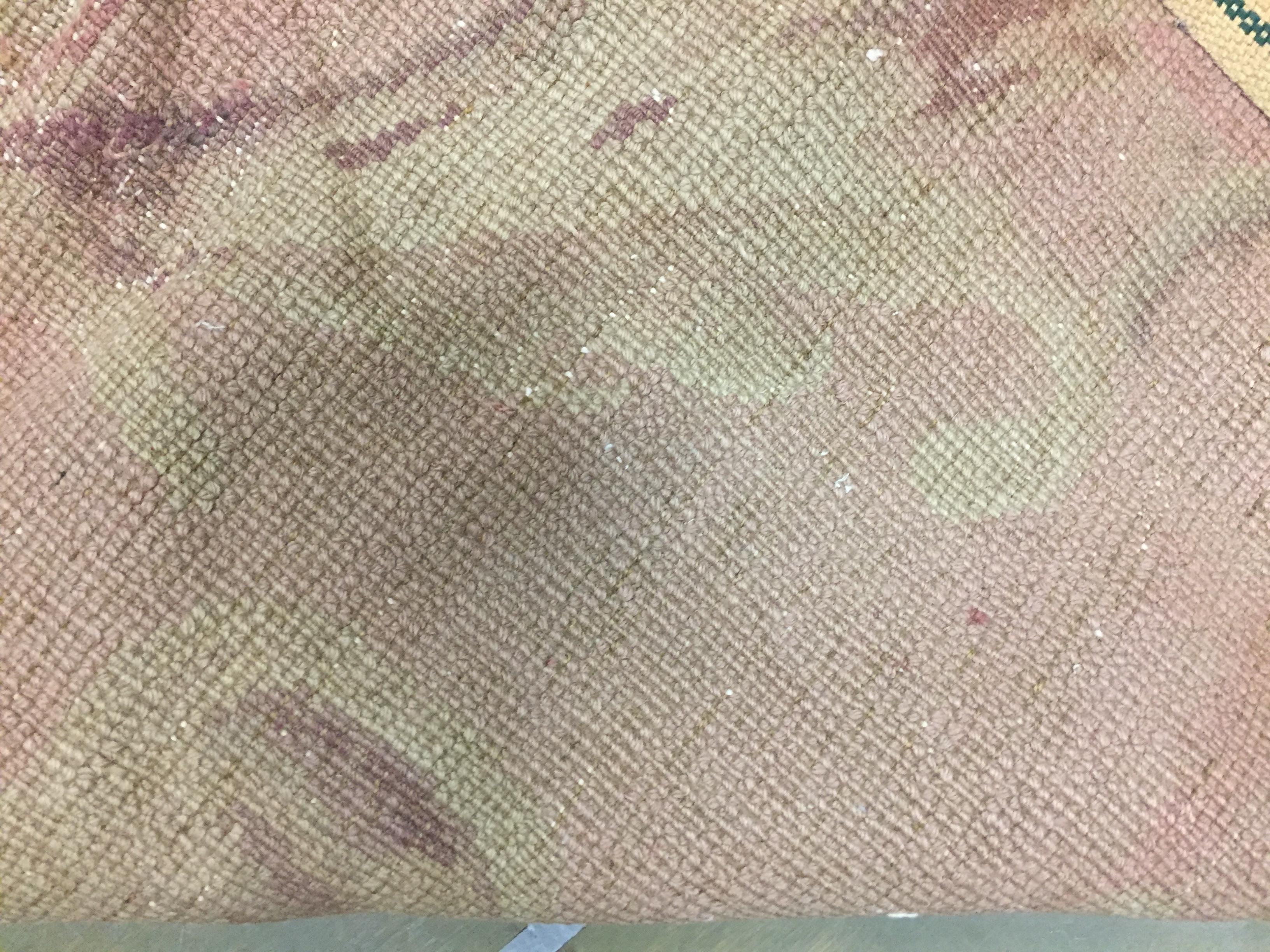 French Pink Savonnerie Rug Carpet For Sale 4