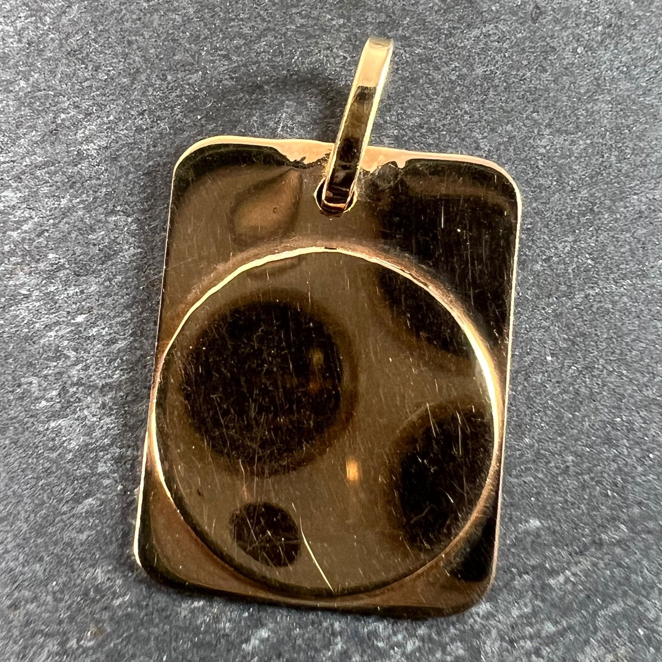 Colgante Medalla Encanto Zodiaco Piscis Francés Oro Amarillo 18K en Bueno estado para la venta en London, GB