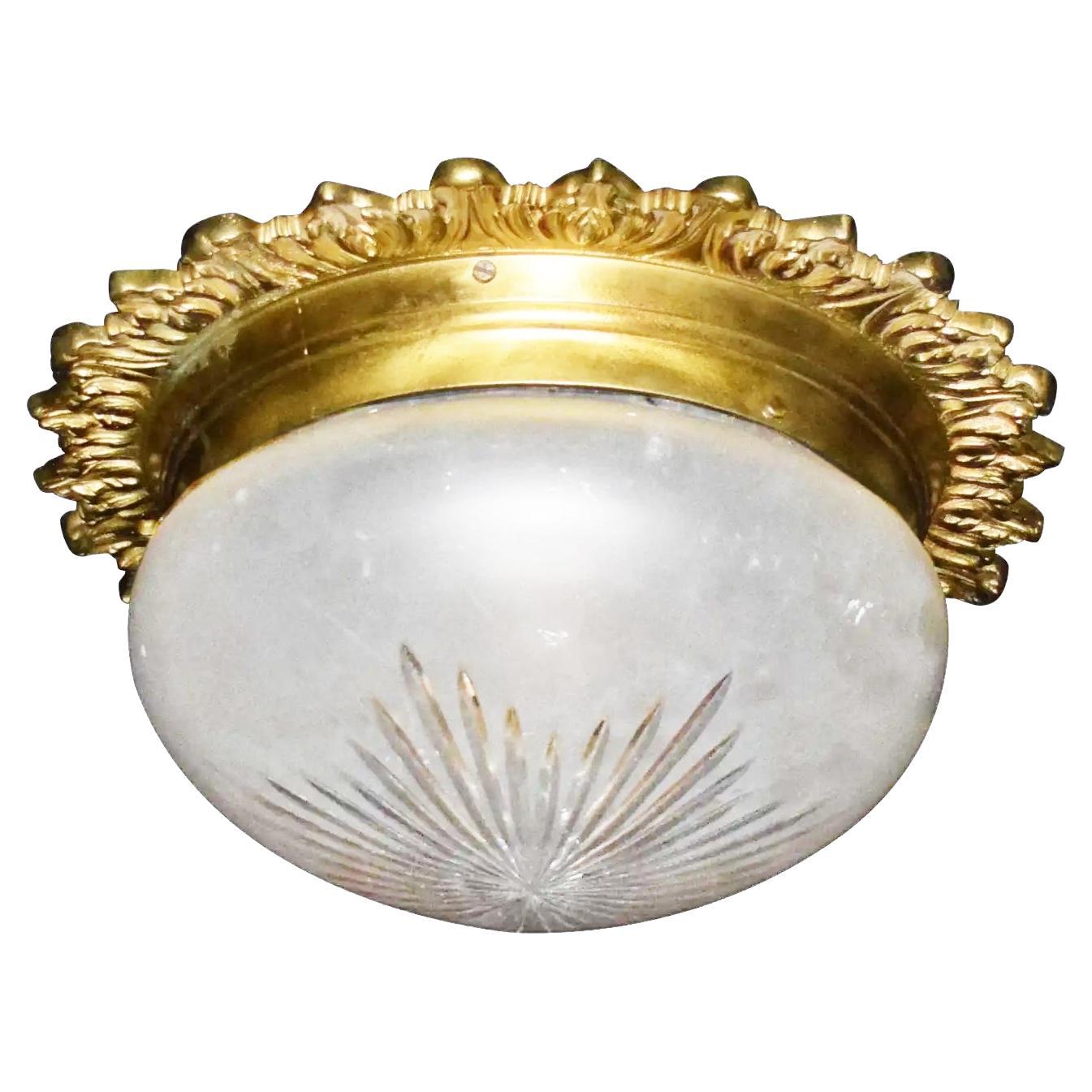 French Plafonnier 'Flush Mounted Pendant' For Sale