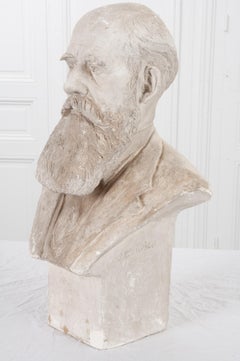 French Plaster Bust of Bearded Gentleman