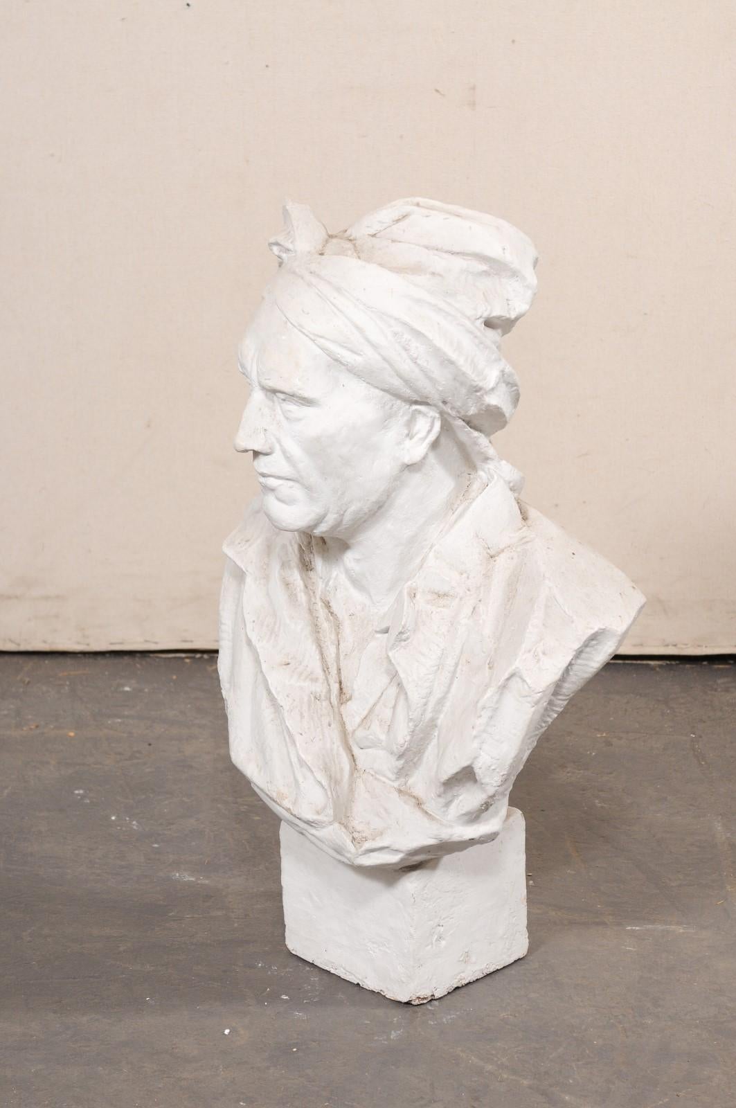 Busto in gesso francese di Nicolas Coustou, alto 20