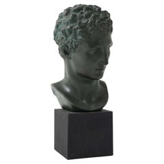 French Plaster Dark Hermès Bust