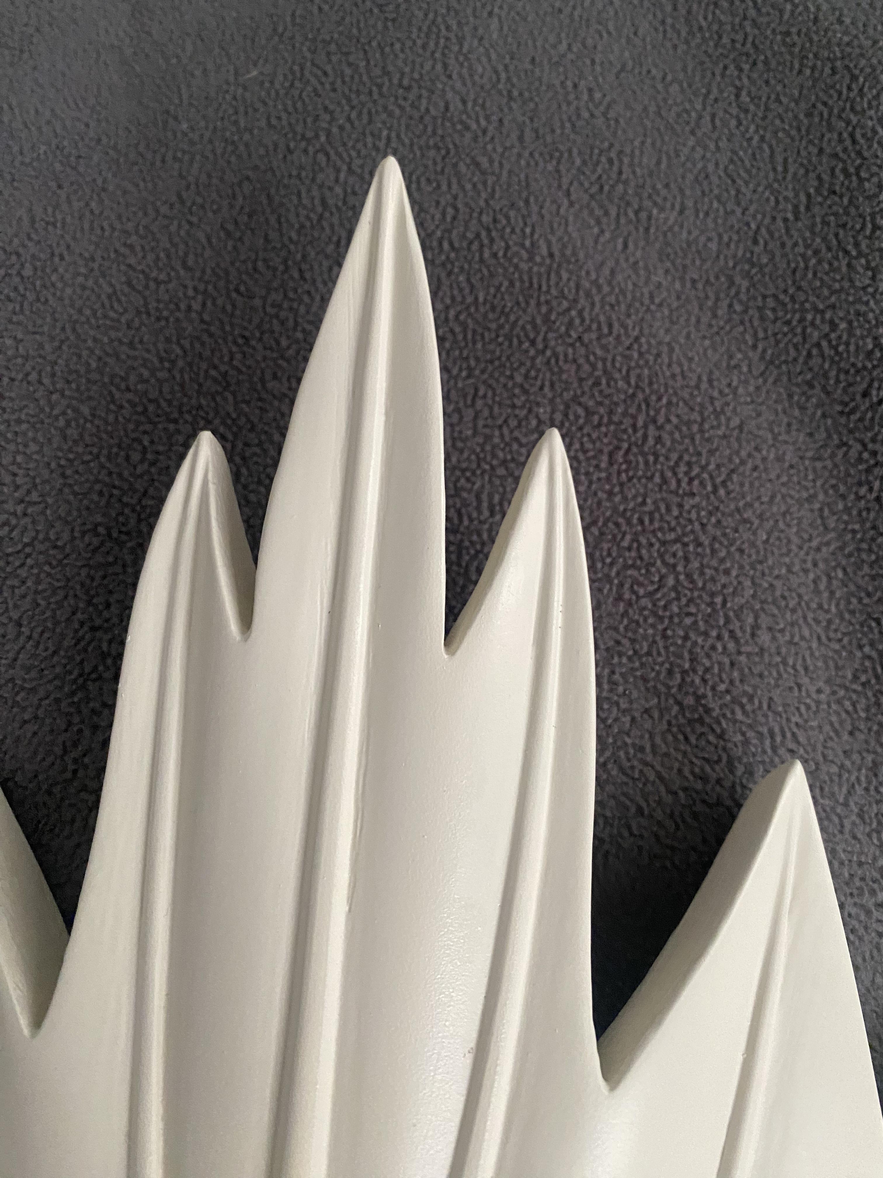 Late 20th Century French Plaster Leaf Sconce from Atelier Sedap, 1990s For Sale