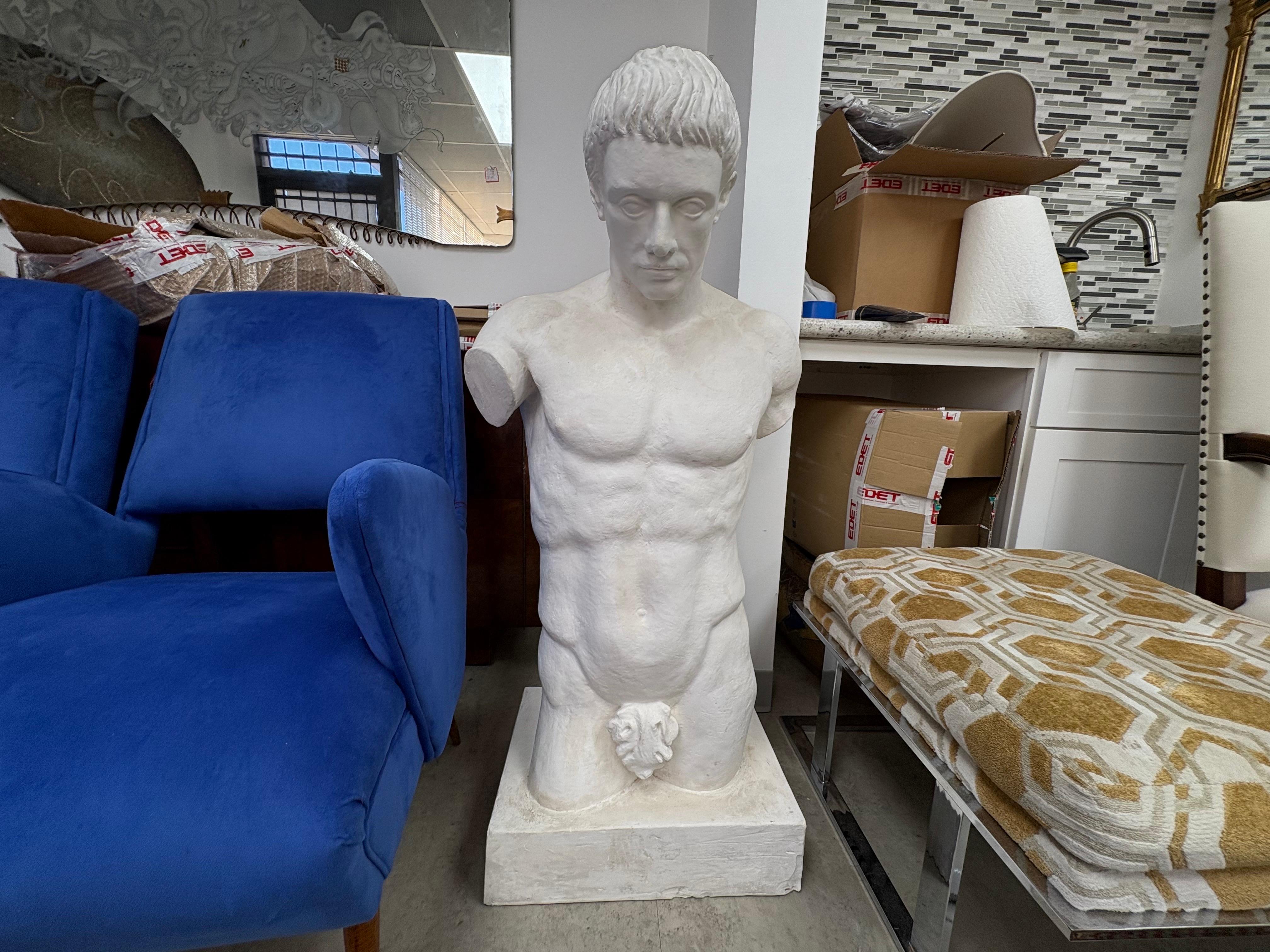 Torso maschile in gesso francese.
In offerta c'è una bella scultura in gesso di grandi dimensioni di un uomo classico proveniente dalla Francia.
Questa scultura accademica in gesso, ben eseguita, ha una presenza imponente!