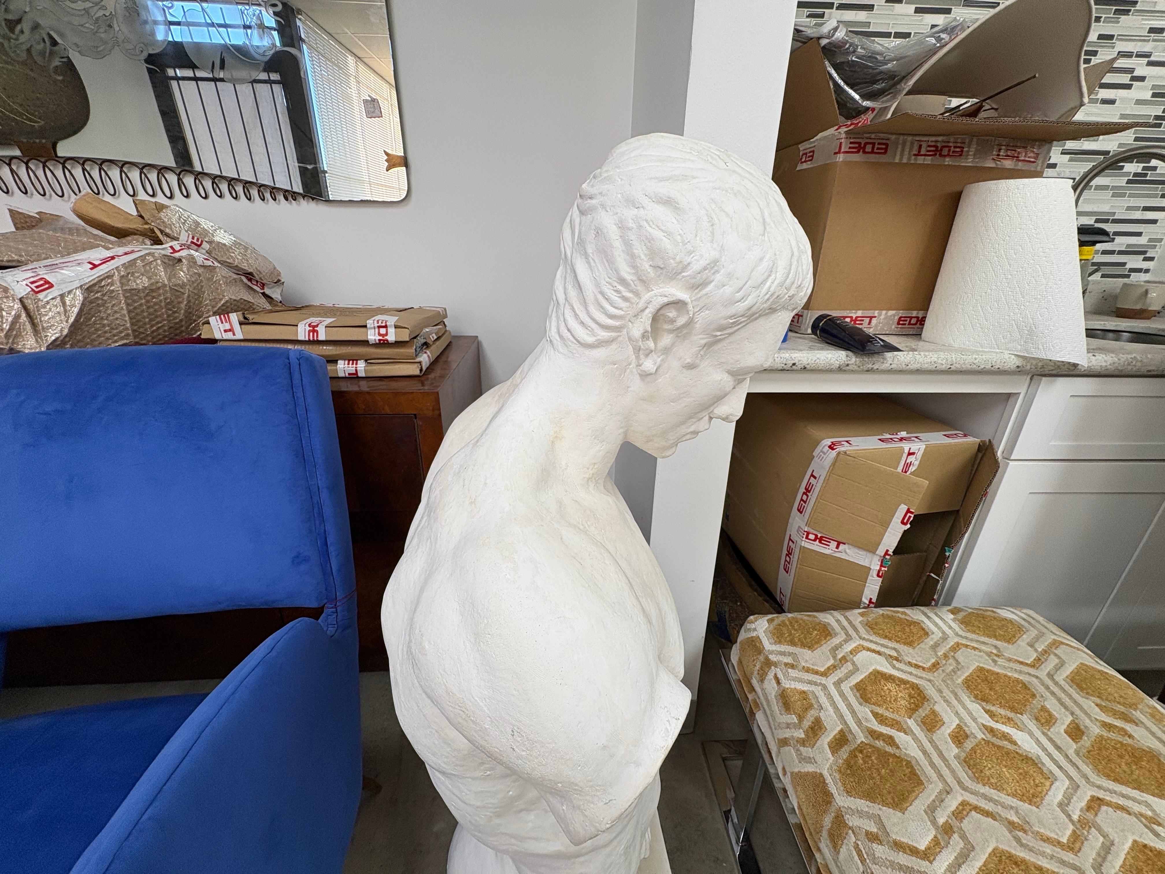 Intonaco Torso maschile in gesso francese in vendita