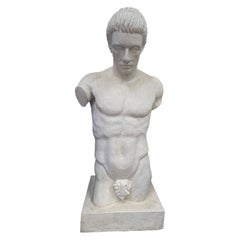 Torso masculino de escayola francesa