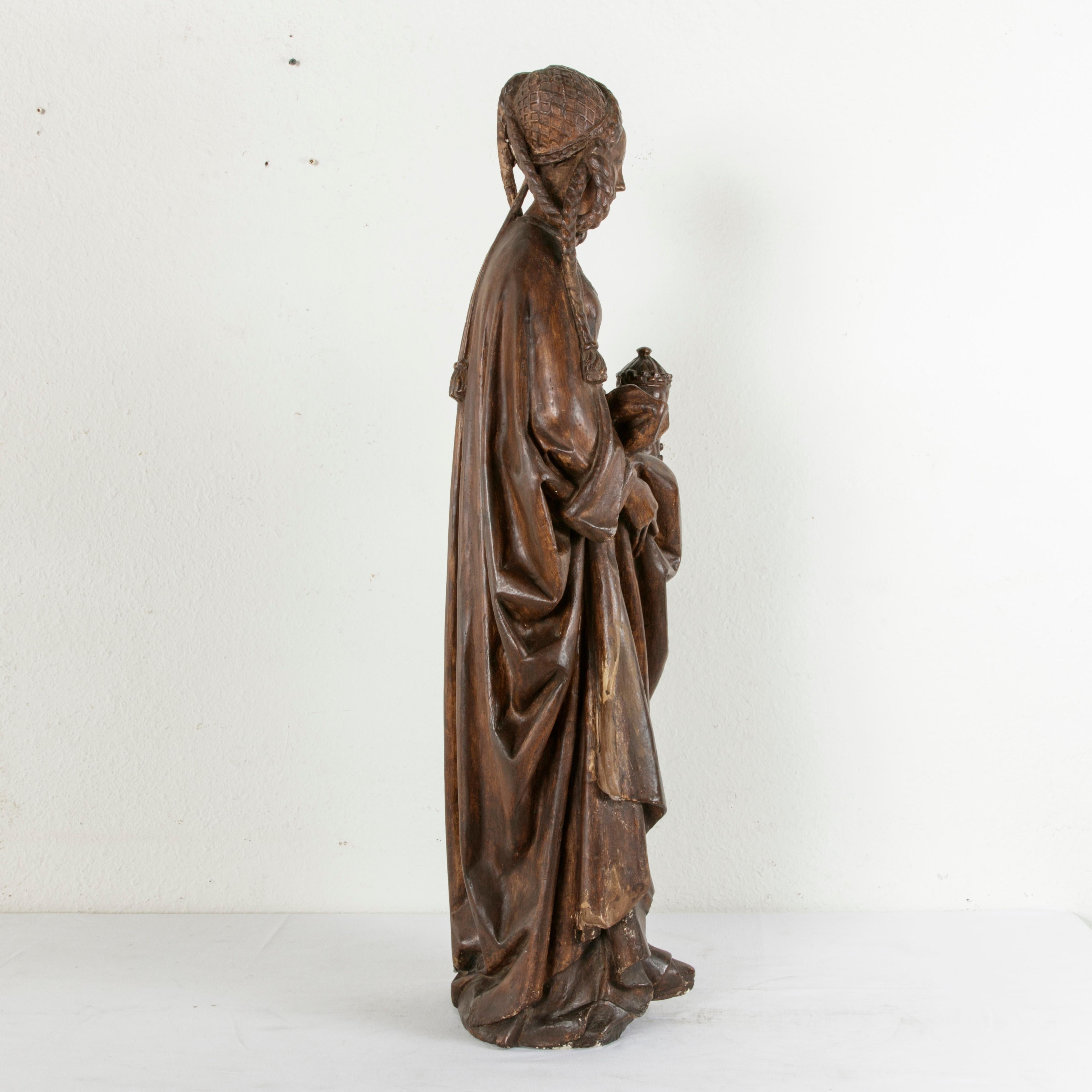 mary magdalene wood sculpture